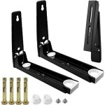 2 pi�ces support mural micro onde, support mural �tag�re pour micro ondes, murale pour porte - micro ...