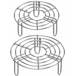 2 pi�ces support � vapeur en acier inoxydable grille de cuisson ronde support pour autocuiseur support ...