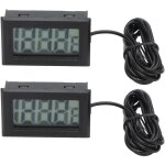 2 pices thermomtre numrique lectronique thermostat temprature mtre 2 s rafrachir avec probeblack ...
