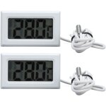2 pices thermomtre numrique lectronique thermostat temprature mtre 2 s rafrachir avec probewhite ...