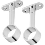 2 pi�ce tringle de penderie support central pour tubes de penderie ronds � 25 mm support de tringle de ...