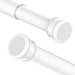 2 pi�ce tringle rideau extensible sans percage barre rideau douche telescopique barre douche r�glable ...