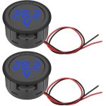 2 pi�ces voltm�tre num�rique dc 4 - 100v, d�tecteur de jauge de tension � 2 fils pour moto camion camping ...