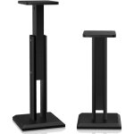 2 pieds d'enceintes universels 20 kg max, hauteur r�glable 65 - 85 cm, supports de sol en bois pour enceintes ...