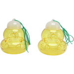 2 pi�ges � gu�pes en forme de gourde anti - frelons - attrape insectes jaune pour jardin ext�rieur