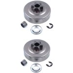 [jamais utilis�] lot de 2 pignons de tambour d'embrayage pour tron�onneuses stihl ms170, ms180, ms210, ...