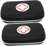 2 piluliers de voyage portables, contenants � m�dicaments en eva, organisateur de pilules portable