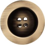 2 pinces bouton - bronze