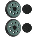 2 plateaux ponage makita 125mm - 8 trous - compatible bo5010 / 5030 / 5041, dewalt dw420 / 421 - qualit ...