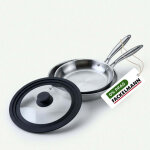 2 po�les 20 cm et 24 cm inox 18 / 10 triply et couvercle fackelmann vita3