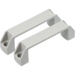 2 poign�es d'armoire industrielles distance du trou 120 mm porte machine - outil usine garage fabrication ...