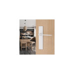 Ouvre&deco ? poign�es de porte tom sans trou ? zamak blanc ? entraxe 165 mm ? longueur b�quille 115 mm ...