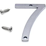 2 pouces, antirouille (7) plaque maison 3d acier inoxydable num�ros 0 9 5cm avec vis m�tal poli brillant ...