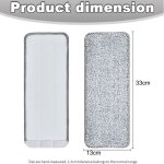 2 recharges microfibre balai - serpilli�re microfibre