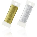 2 rouleaux de fil de fer galvanis�, 0, 35 mm x 50 m fil de fer, multi - usage, fil pour bijoux perles ...