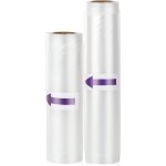 2 rouleaux sac sous vide alimentaire 20x500cm + 28x500cm, rouleau de mise sous vide pour machine sous ...