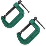 2 serre - joints en c 50 mm pinces de menuisier en acier serrage rapide 0 - 50 mm pour bois & atelier ...