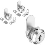 [jamais utilis] lot de 2 serrures d'armoire avec cls, serrure  came 5 / 8 po  cls identiques, remplacemen ...