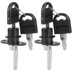 2 serrures � tiroir avec cl� - pour meubles, armoires, vitrines - piston diam�tre 16 mm - s�curit� renforc�e ...