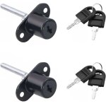 2 serrures � tiroir avec cl� - pour meubles, armoires, vitrines - piston diam�tre 16 mm - s�curit� renforc�e ...