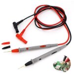 2 sets cable multim�tre en silicone 1000 v / 20 a, pointe de touche multimetre, kit de test souple pour ...