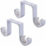 2 support de plafond support blanc support de tringle � rideau double support de tringle � rideau en ...