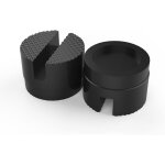 2 tampons en caoutchouc pour cric hydraulique, 49�38 mm, avec fente cadre, adaptateurs universels pour ...