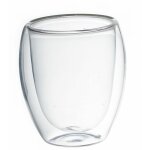 2 tasses  caf double paroi - verre