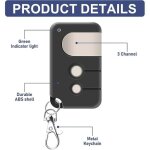 2 t�l�commande d'ouverture de porte de garage compatible avec chamberlain motorlift liftmaster tx4runi, ...