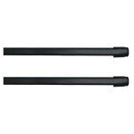 Lot de 2 tringles extensibles 'lio' 80 - 110cm anthracite