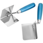 � lot de 2 truelles d'angle 80 x 60 mm, truelles d'angle int�rieures et ext�rieures, acier inoxydable, ...