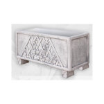 Anaparra - 2 units jardinire en pierre reconstitue rectangulaire automne 80x30x30cm. gris