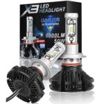 2 x ampoules h7 led xt3 50w - 6000lm - 12v / 24v - lampes led