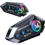 X intercom moto kit bluetooth 5. 4 casque moto double - puce audio - multit�che motocyclette communication ...