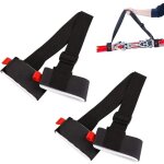 2 x noir sangle porte - ski sangles r�glables pour poignets de ski avec boucle de sangle de ruban rembourr�e ...