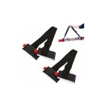 2 x noir sangle porte - ski sangles réglables pour poignets de ski avec boucle de sangle de ruban rembourrée ... 2 x noir sangle porte - ski sangles réglables pour poignets de ski avec boucle de sangle de ruban rembourrée ...
