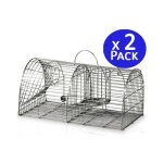 Suinga - lot de 2 pige vivant rutilisable 44x22x19 cm pige d'animaux cage pour martres, chats, renards, ...