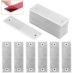 20 bandes r�fl�chissantes blanches, imperm�ables et auto - adh�sives, autocollants de s�curit� haute ...