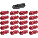 20 crous de roue ln031 - acier alli 50bv30 filetage m12x1. 5 (rouge) - pour mazda - haute rsistance ...