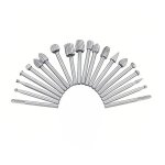 20 fraises en carbure de tungstne pour dremel - paquet de coupe pour meuleuse rotative - ouylaf