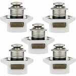 20 mm bouton poussoir verrou armoire loquet sans cl� 5pcs, bouton de porte placard serrure de meuble ...