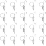 20 pcs cage porte fixation doigt ressort, mtal snap loquet crochet multifonctionnel cage porte mousqueton ...
