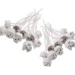 20 pcs g5. 3 / gu5. 3 / mr16 en cramique quartz lampe titulaire prise lumire coupe silicone cble pour ...