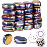 20 pi�ces aimants en h�matite, jeu de pierres magn�tiques avec corde, jeu d'�checs magn�tiques de jeu, ...