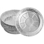 20 pi�ces barquette aluminium, moules � tarte de 8 pouces, plats et plateaux jetables en aluminium, pour ...