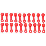 20 pi�ces bouchons de graissage anti - poussi�re pour vis de purge et embouts de graisseur, rouge, pour ...