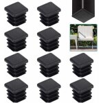 20 pi�ces bouchons de tube carr� 20 20mm embout de tube carr� bouchons de tube carr� en plastique noir ...