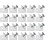 20 pices cales en plastique pour meuble tiroir, querre de fixation, connecteur arrire stabilisateurs, ...