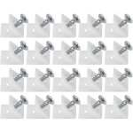 20 pices cales en plastique pour meuble tiroir, querre de fixation, connecteur arrire stabilisateurs, ...