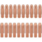 20 pi�ces conseil de contact 1, 2 mm m6 embout de contact en cuivre buse de tube contact m6 pour chalumeau ...